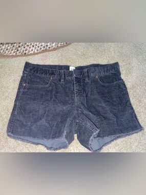 GAP Charcoal Gray Corduroy shorts size 10
